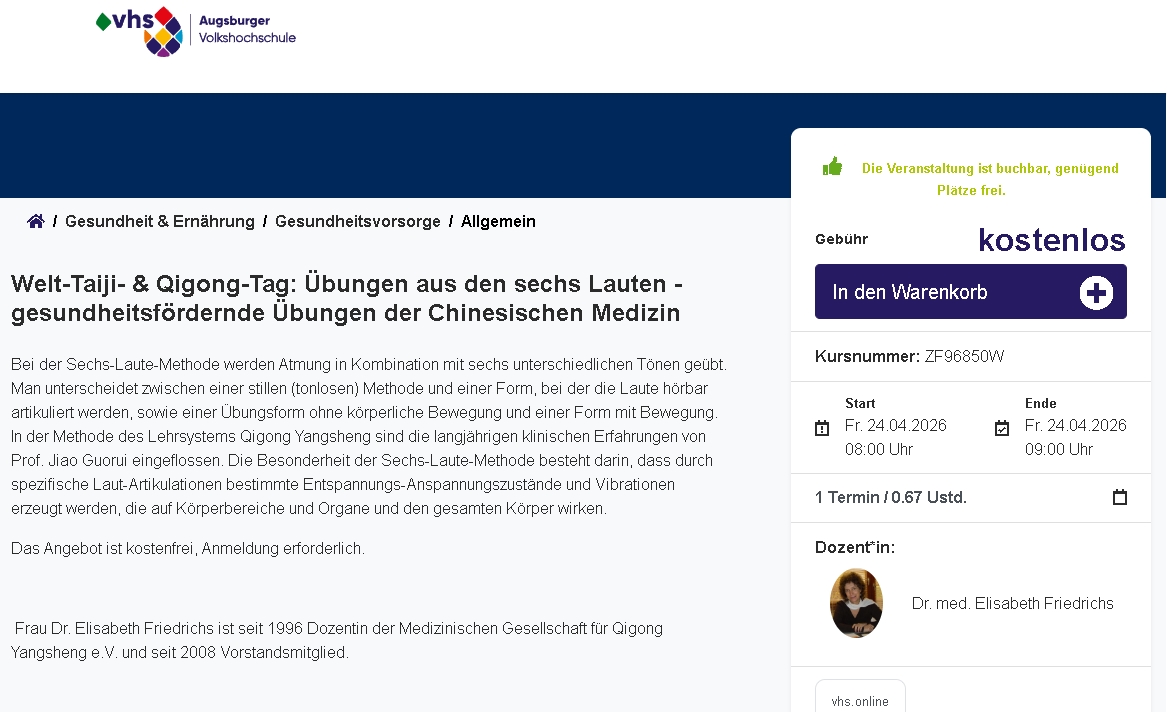 Welt-Taiji- & Qigong-Tag